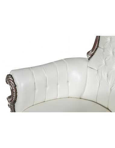 POLTRONA A TRONO STILE FRANCESE LUIGI XVI IN LEGNO MASSELLO DI FAGGIO POLTRONA A TRONO STILE FRANCESE LUIGI XVI IN LEGNO MASSELLO DI FAGGIO