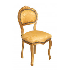 Sedia poltroncina stile francese Luigi XVI in legno massello di faggio L42XPR45XH90 cm