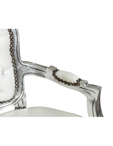 POLTRONA STILE FRANCESE LUIGI XVI IN LEGNO MASSELLO DI FAGGIO POLTRONA STILE FRANCESE LUIGI XVI IN LEGNO MASSELLO DI FAGGIO