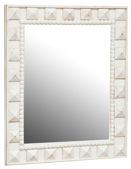 Specchiera da appendere verticale/orizzontale 77x5x93 cm finitura bianca anticata