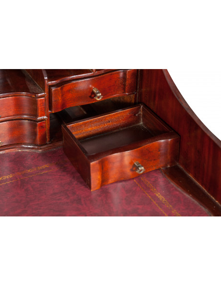 Scrittoio Lady secretaire in legno massello di mogano finitura noce 103x64x105 cm