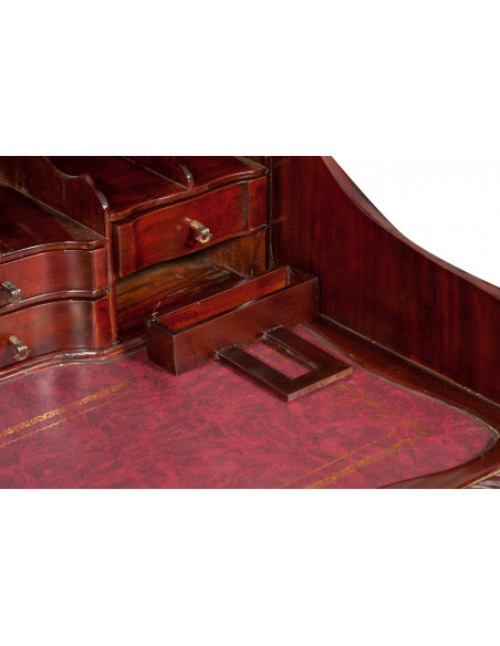 Scrittoio Lady secretaire in legno massello di mogano finitura noce 103x64x105 cm