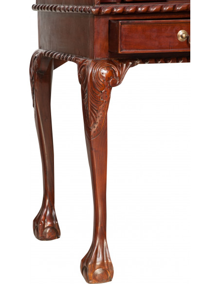 Scrittoio Lady secretaire in legno massello di mogano finitura noce 103x64x105 cm