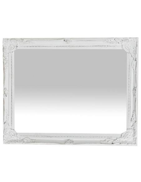 Specchiera da appendere verticale/orizzontale 36,5x3x47 cm finitura bianco anticato