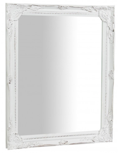 Specchiera da appendere verticale/orizzontale 36,5x3x47 cm finitura bianco anticato
