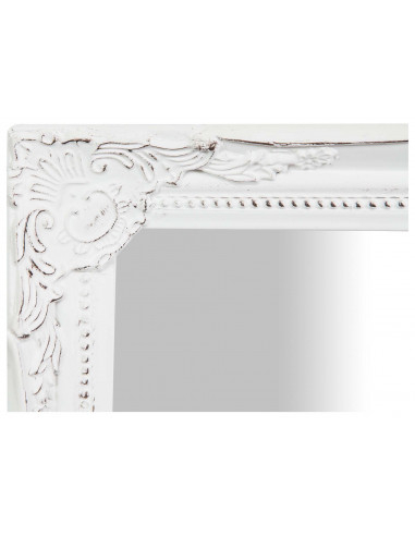Espelho suspenso vertical/horizontal 36,5x3x47 cm acabamento branco antigo Espelho suspenso vertical/horizontal 36,5x3x47 cm acabamento branco antigo