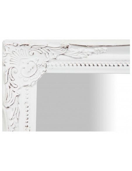 Specchiera da appendere verticale/orizzontale 36,5x3x47 cm finitura bianco anticato