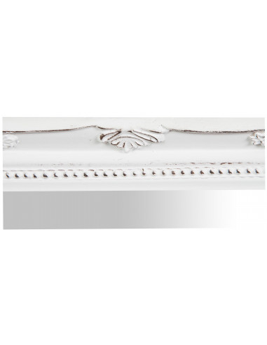 Espelho suspenso vertical/horizontal 36,5x3x47 cm acabamento branco antigo Espelho suspenso vertical/horizontal 36,5x3x47 cm acabamento branco antigo