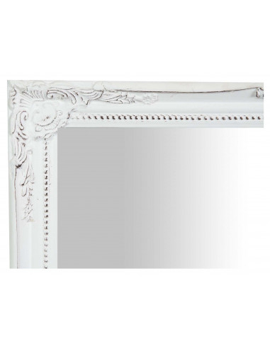 Espelho suspenso vertical/horizontal 47x3x57 cm acabamento branco antigo Espelho suspenso vertical/horizontal 47x3x57 cm acabamento branco antigo