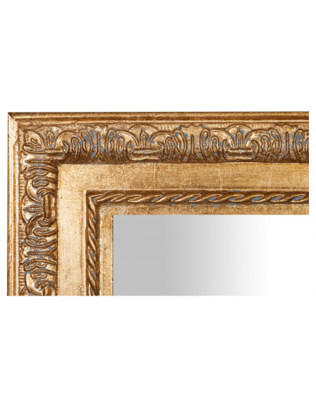 Specchiera da appendere verticale/orizzontale 35x2x82 cm finitura oro anticato