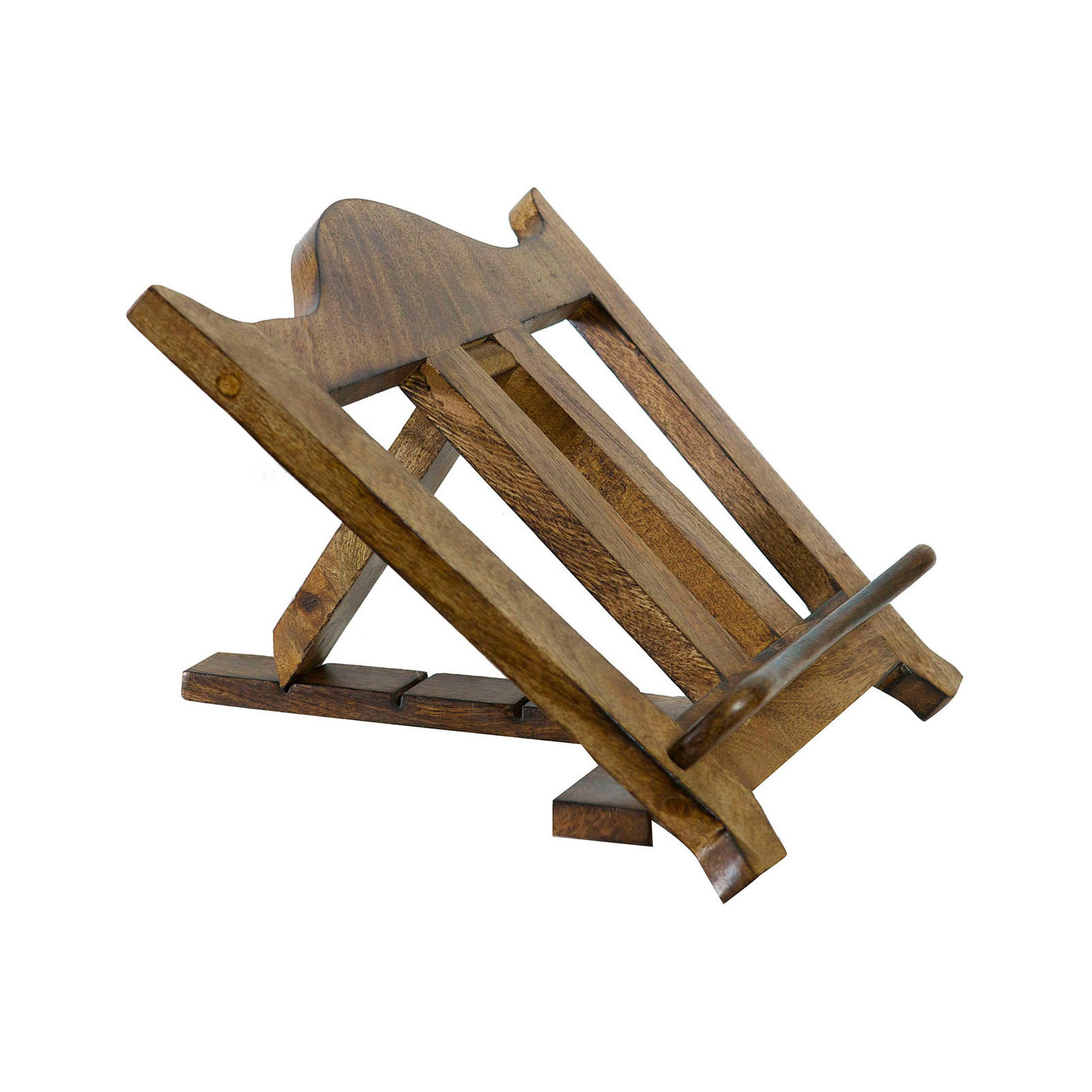 Tischlesepult aus Holz mit Nussholz Finish L35xPR7xH28 cm.