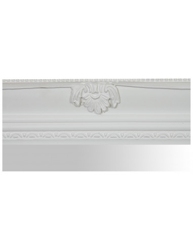Espelho suspenso vertical/horizontal 62x3x82 cm acabamento branco antigo Espelho suspenso vertical/horizontal 62x3x82 cm acabamento branco antigo