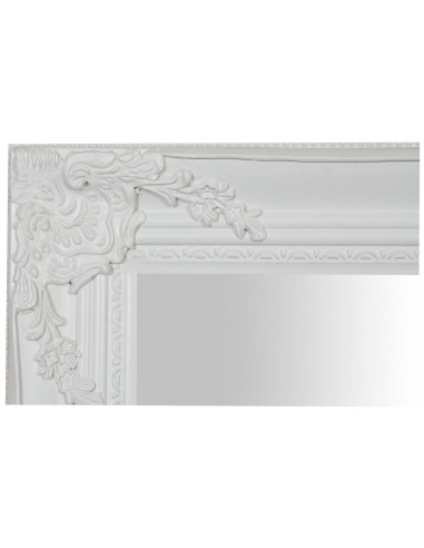 Espelho suspenso vertical/horizontal 62x3x82 cm acabamento branco antigo Espelho suspenso vertical/horizontal 62x3x82 cm acabamento branco antigo