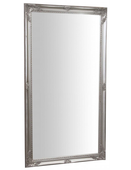 Specchiera da appendere verticale/orizzontale 72x3x132 cm finitura argento anticato
