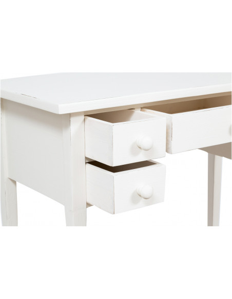 Writing desk in solid linden wood: the careful craftsmanship of the drawers - Biscottini.it