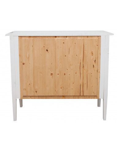 Cômoda country em madeira maciça de limão, acabamento branco antigo 100x48x85 cm Cômoda country em madeira maciça de limão, acabamento branco antigo 100x48x85 cm