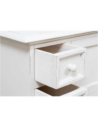 Móvel de TV country em madeira maciça de limão com acabamento branco antigo 150x51x56 cm Móvel de TV country em madeira maciça de limão com acabamento branco antigo 150x51x56 cm