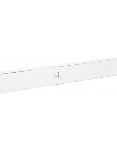 Suporte de cobre em madeira maciça de cal com acabamento branco antigo 85x14x103 cm Suporte de cobre em madeira maciça de cal com acabamento branco antigo 85x14x103 cm