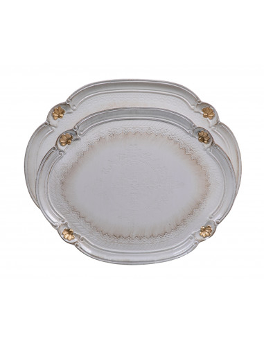 SET DUE VASSOI IN LEGNO FIORENTINI SET DUE VASSOI IN LEGNO FIORENTINI