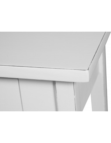 Móvel de TV country em madeira maciça de limão com acabamento branco antigo 110x40x50 cm Móvel de TV country em madeira maciça de limão com acabamento branco antigo 110x40x50 cm