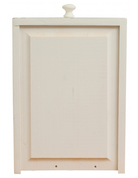 Aparador country em madeira maciça de limão com acabamento branco antigo 142x50x225 cm