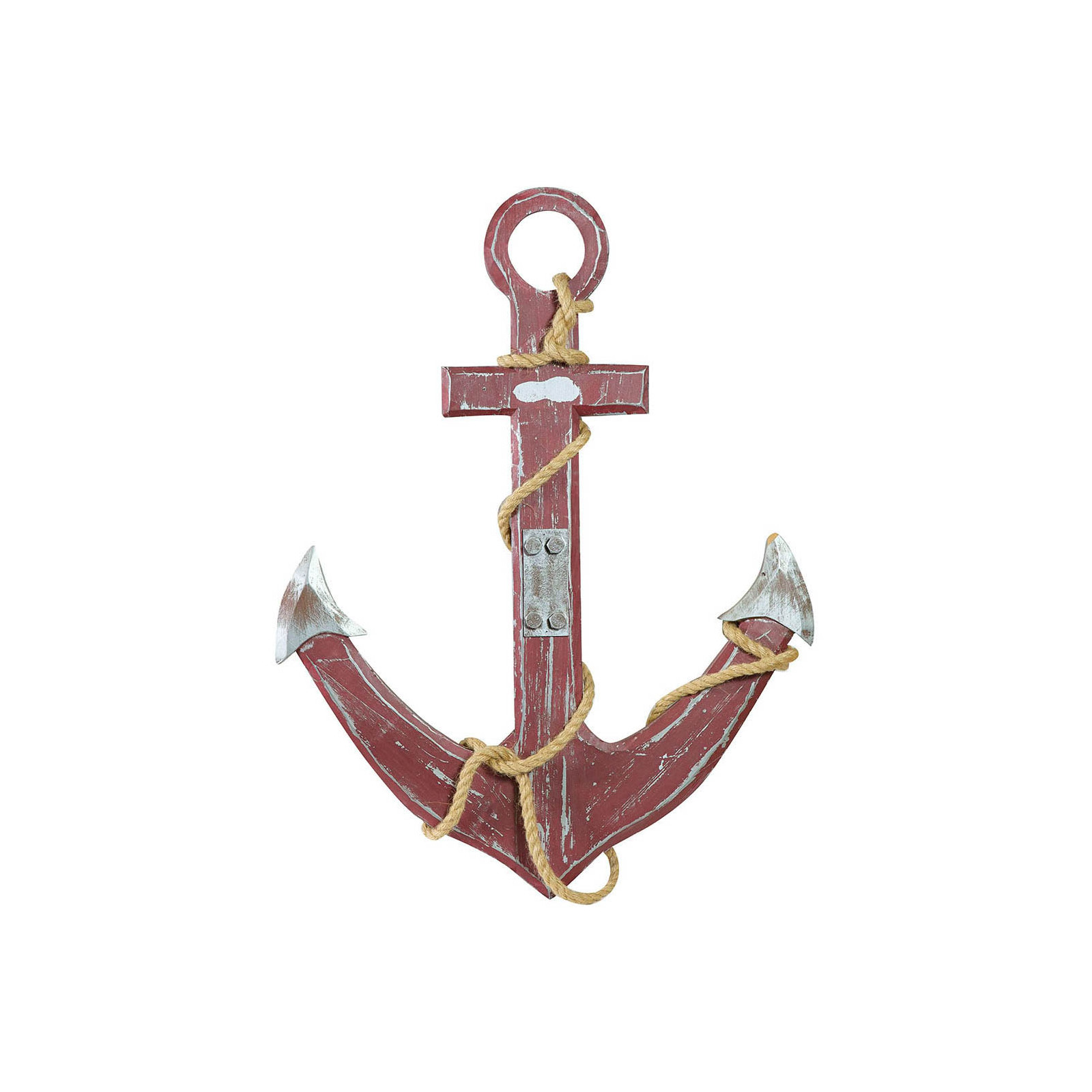 Dekorativer Anker aus Massivholz L60xPR6xH81 cm