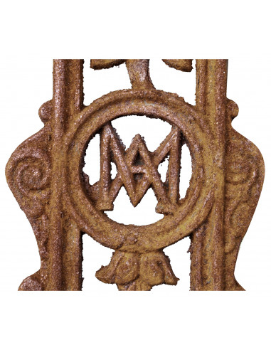 Croce in fusione di ghisa finitura ruggine naturale 85x4x175 cm Croce in fusione di ghisa finitura ruggine naturale 85x4x175 cm