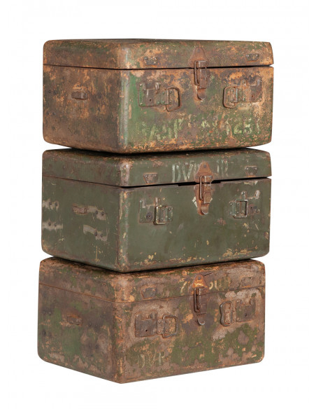 CAJA DE HIERRO, CONTENEDOR, CAJA SUPERIOR, CAJA DE MUNICIONES MILITARES