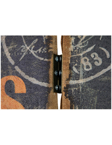 Separé 'GALLO' con stampa monofacciale su tela in juta grezza L45xPR9xH183 cm Separé 'GALLO' con stampa monofacciale su tela in juta grezza L45xPR9xH183 cm