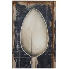 Divisória 'CUTLERY' com impressão unilateral em tela de juta crua L45xDP9xA183 cm 2