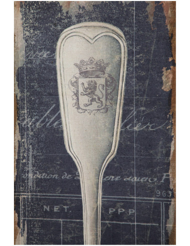 Separé 'POSATE' con stampa monofacciale su tela in juta grezza L45xPR9xH183 cm Separé 'POSATE' con stampa monofacciale su tela in juta grezza L45xPR9xH183 cm