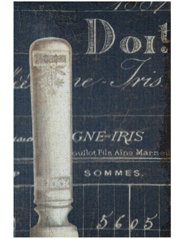Stampa 'COLTELLO' su tela in juta grezza anticata L30,5xPR2xH76 cm Stampa 'COLTELLO' su tela in juta grezza anticata L30,5xPR2xH76 cm