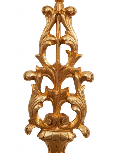 Fregio in legno finitura foglia oro anticato Made In Italy