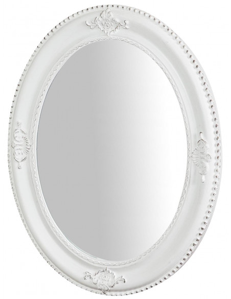 Specchiera da appendere verticale/orizzontale 54x3x64 cm finitura bianco anticato