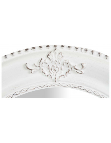 Espelho suspenso vertical/horizontal 54x3x64 cm acabamento branco antigo Espelho suspenso vertical/horizontal 54x3x64 cm acabamento branco antigo