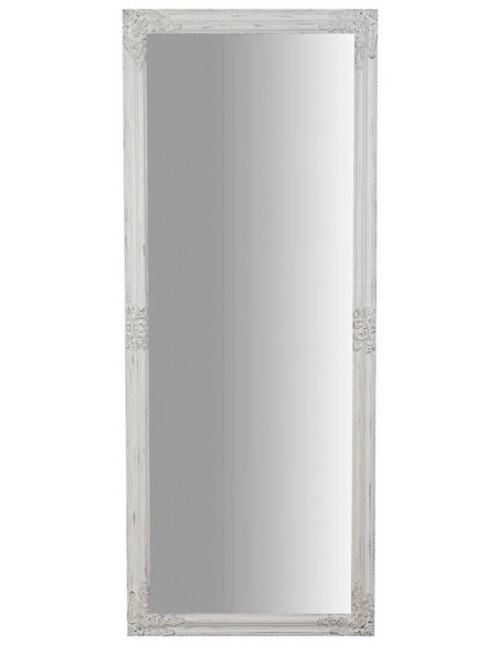 Espelho suspenso vertical/horizontal 72x3x180 cm acabamento branco antigo