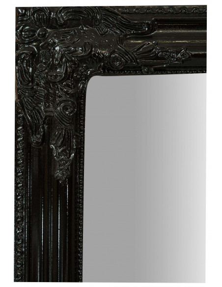 Specchiera da appendere verticale/orizzontale 72x3x180 cm finitura nero lucido
