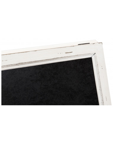 Quadro-negro de dupla face com moldura de madeira, acabamento branco antigo L50xDP6xA95 cm Quadro-negro de dupla face com moldura de madeira, acabamento branco antigo L50xDP6xA95 cm