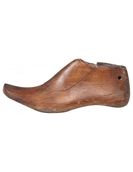 Vecchia forma di scarpa anticata in legno misure e forme assortite