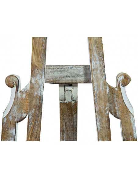 Portaquadro da appoggio in legno finitura bianca anticata L31xPR14xH66 cm