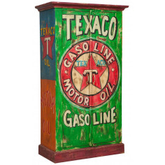 Armadietto da officina in legno massiccio dipinto a mano L89xPR45xH158 cm