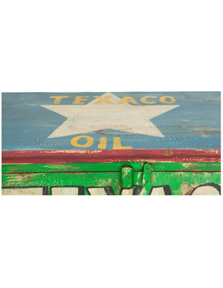 Armário de oficina de madeira maciça pintado à mão L89xPR45xH158 cm
