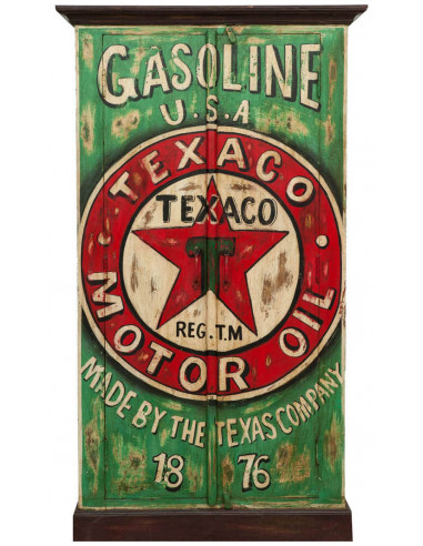 Armadietto da officina in legno massiccio dipinto a mano L89xPR45xH158 cm Armadietto da officina in legno massiccio dipinto a mano L89xPR45xH158 cm