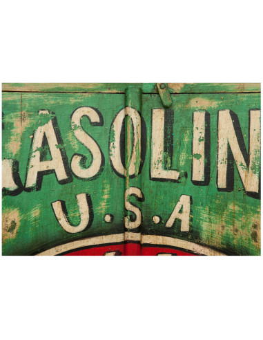 Armadietto da officina in legno massiccio dipinto a mano L89xPR45xH158 cm Armadietto da officina in legno massiccio dipinto a mano L89xPR45xH158 cm