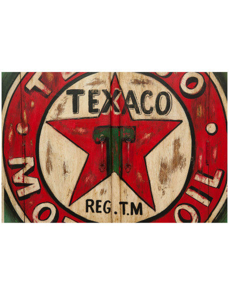 Armadietto da officina in legno massiccio dipinto a mano L89xPR45xH158 cm
