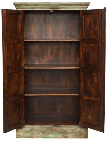 Stipo in legno massiccio dipinto a mano L83xPR38xH150 cm Stipo in legno massiccio dipinto a mano L83xPR38xH150 cm