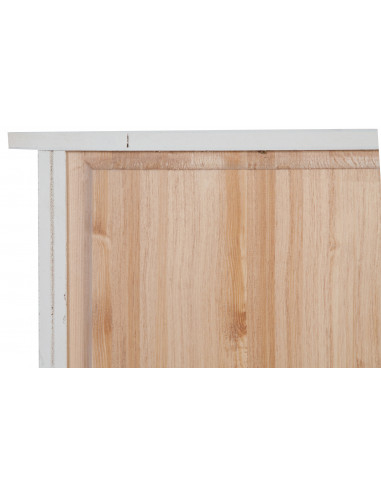Estante pequena Country em madeira maciça de limão com acabamento branco antigo 68x25x98 cm Estante pequena Country em madeira maciça de limão com acabamento branco antigo 68x25x98 cm