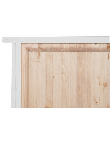 Vetrina Country in legno massello di tiglio finitura bianca anticata 68x25x130 cm Vetrina Country in legno massello di tiglio finitura bianca anticata 68x25x130 cm