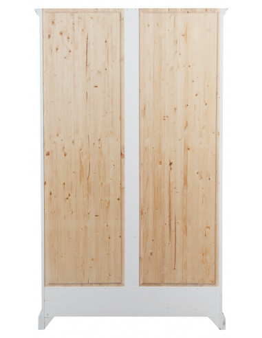 Vitrina country em madeira maciça de limão com acabamento branco antigo 109x36x180 cm Vitrina country em madeira maciça de limão com acabamento branco antigo 109x36x180 cm