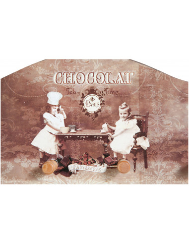 Appendino decorato anticato in legno L29xPR3,5xH14 cm Appendino decorato anticato in legno L29xPR3,5xH14 cm